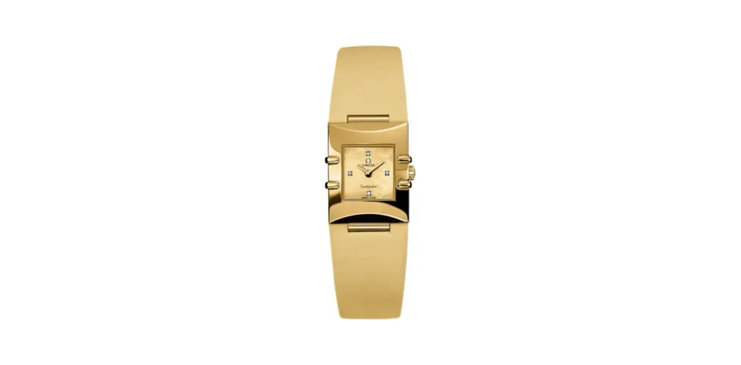 Omega Constellation Quadra Quartz 19.3 Yellow Gold / Yellow MOP