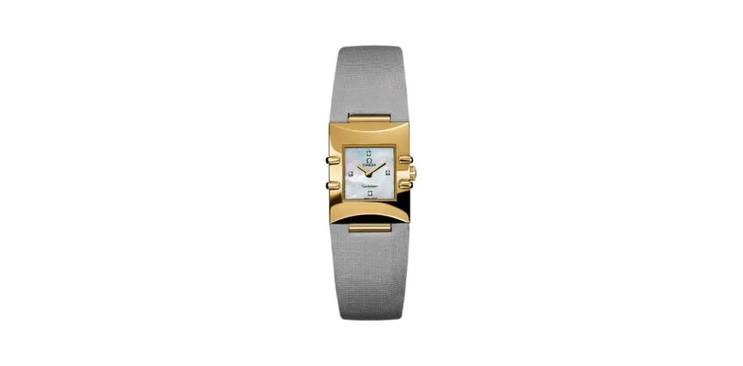 Omega Constellation Quadra Quartz 19.3 Yellow Gold / MOP