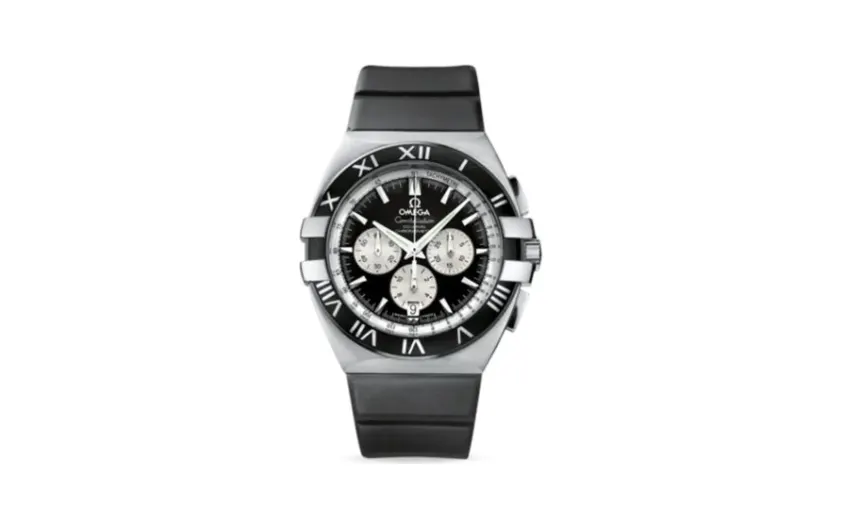 Omega Constellation Co-Axial 41 Chronograph Double Eagle Stainless Steel / Black / Rubber