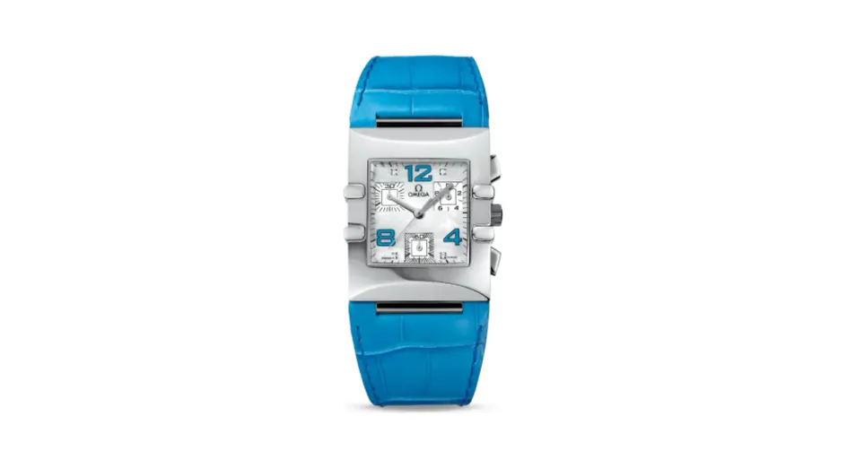 Omega Constellation Quadra Quartz 28 Chronograph Stainless Steel / MOP/ Alligator