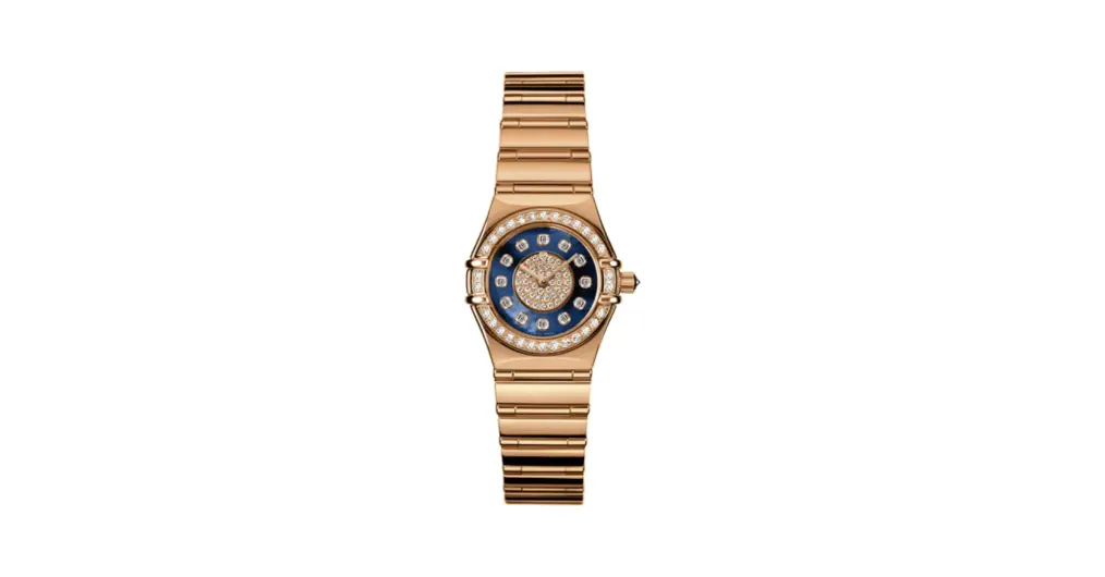 Omega Constellation Quartz 22.5 Red Gold / Diamond / Blue MOP