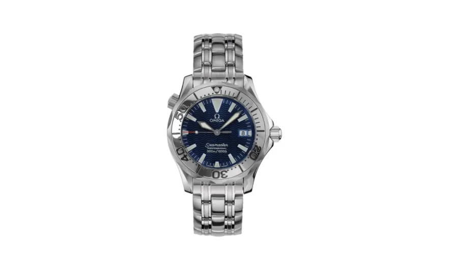 Omega Seamaster Diver 300M Quartz 36.25 Stainless Steel / Electric Blue / Bracelet
