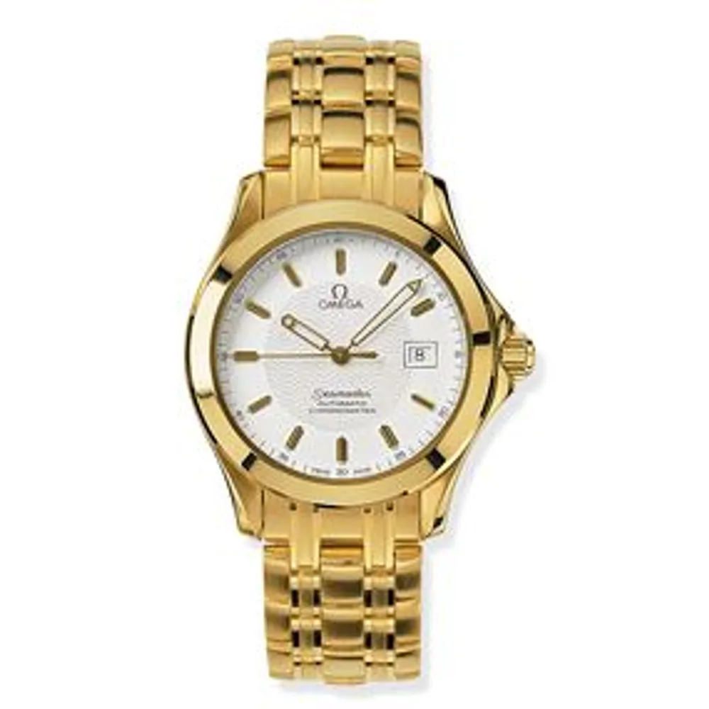 Omega Seamaster 120M Automatic 36.25 Yellow Gold / White