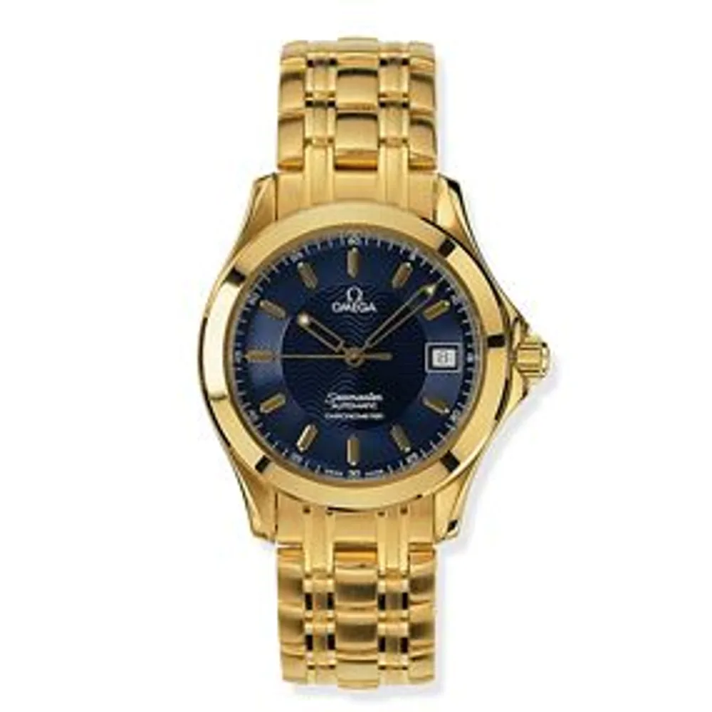 Omega Seamaster 120M Automatic 36.25 Yellow Gold / Blue