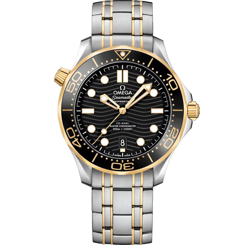 Omega Seamaster Diver 300M 42 mm, steel ‑ yellow gold on steel ‑ yellow gold