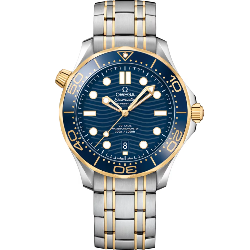 Omega Seamaster Diver 300M 42 mm, steel ‑ yellow gold on steel ‑ yellow gold