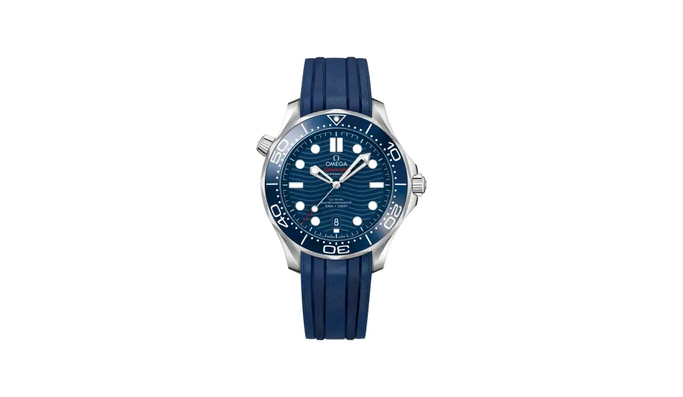 Omega Seamaster Diver 300M 42 mm, steel on rubber strap