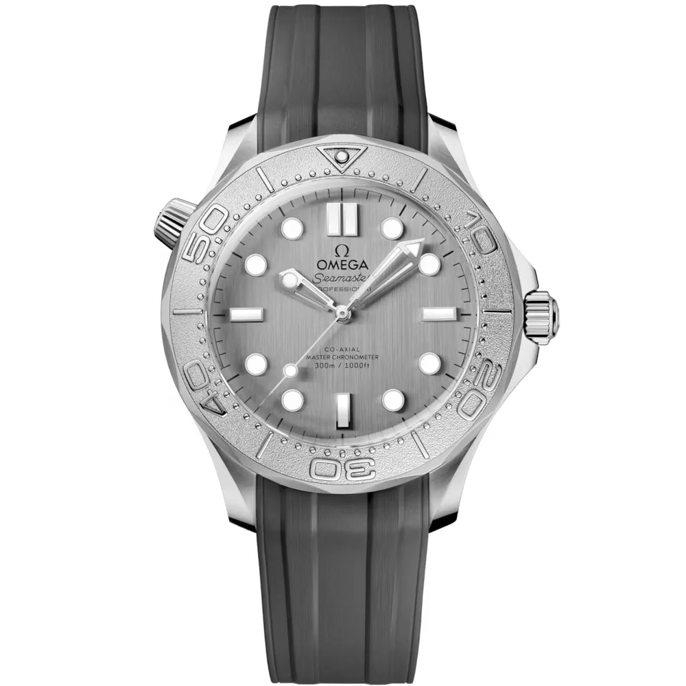 Omega Seamaster Diver 300M 42 mm, steel on rubber strap