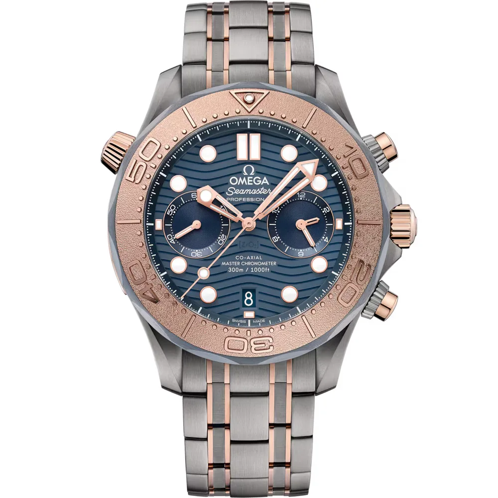 Omega Seamaster Diver 300M 44 mm, titanium - tantalum - Sedna™ gold on titanium - tantalum - Sedna™ gold
