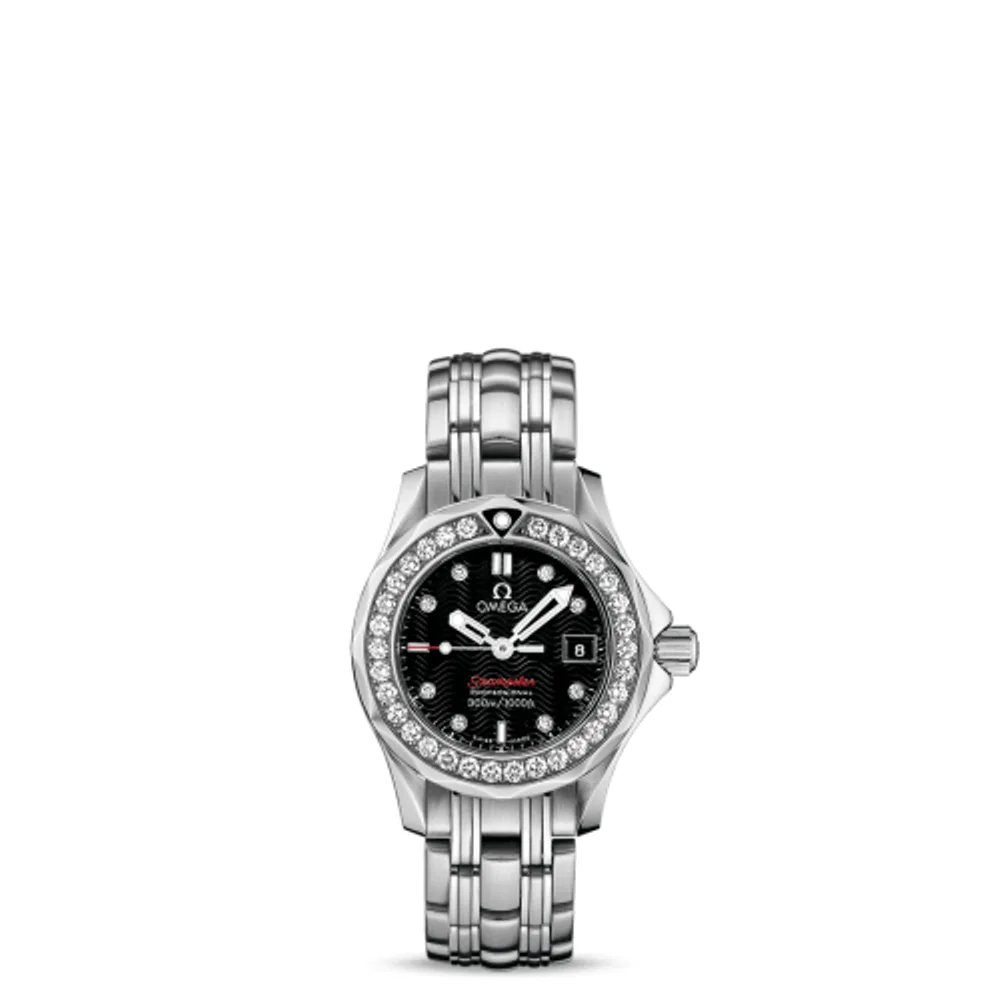 Omega Seamaster Diver 300M Quartz 28 Stainless Steel / Diamond / Black / Bracelet