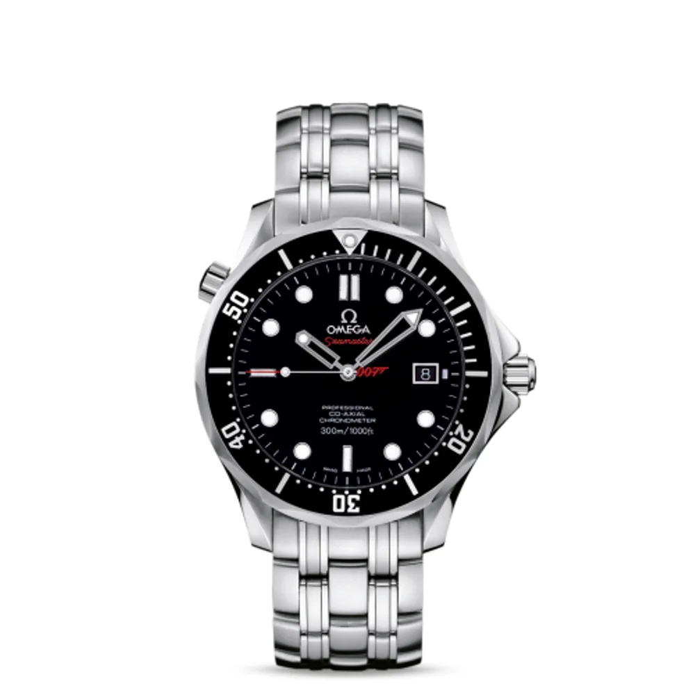 Omega Seamaster Diver 300M Co-Axial 41 Stainless Steel / Black / Bracelet / James Bond Quantum of Solace
