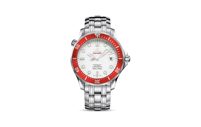 Omega Seamaster Diver 300M Co-Axial 41 Stainless Steel / White / Bracelet / Vancouver Olympics