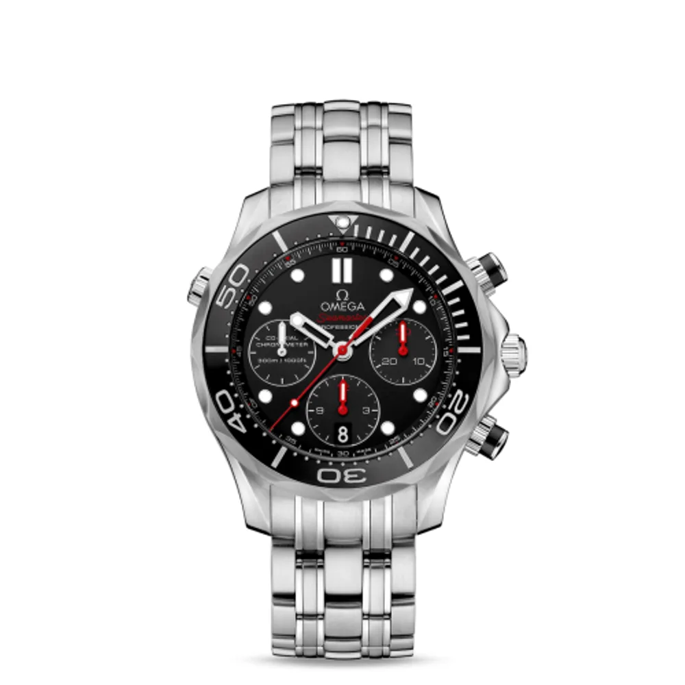 Omega Seamaster Diver 300M Co-Axial 41.5 Chronograph Stainless Steel / Black / Bracelet