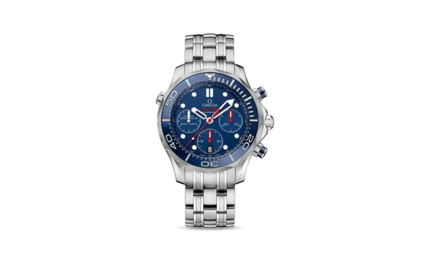 Omega Seamaster Diver 300M Co-Axial 41.5 Chronograph Stainless Steel / Blue / Bracelet