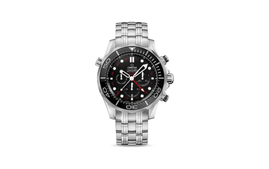 Omega Seamaster Diver 300M Co-Axial 44 GMT Chronograph Stainless Steel / Black / Bracelet