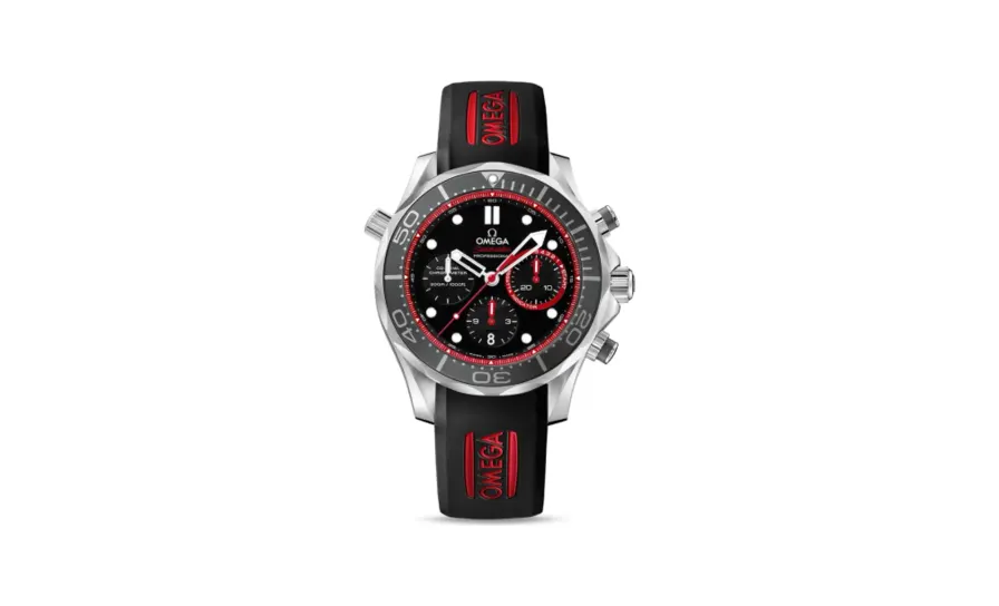 Omega Seamaster Diver 300M Co-Axial 44 Regatta Chronograph Stainless Steel / Black / Rubber / ETNZ