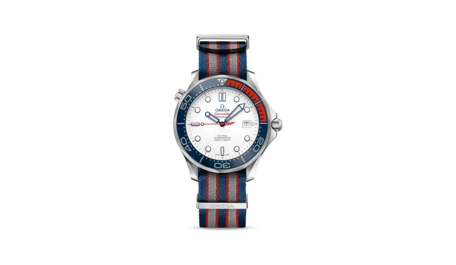 Omega Seamaster Diver 300M Co-Axial 41 White Gold /James Bond Commander's Watch