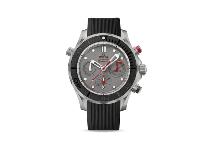 Omega Seamaster Diver 300M Co-Axial 44 Chronograph Titanium / Grey / Rubber / ETNZ