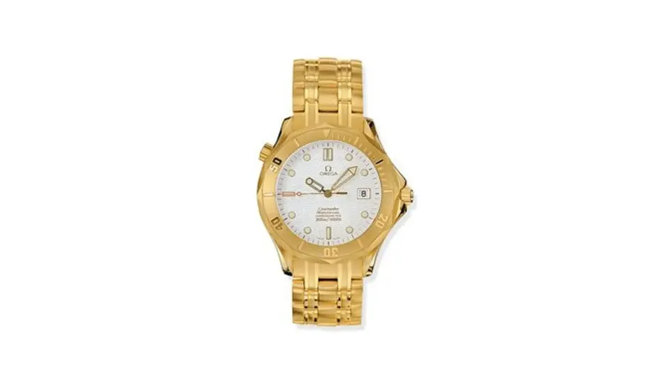 Omega Seamaster Diver 300M Automatic 41 Yellow Gold / White / Bracelet
