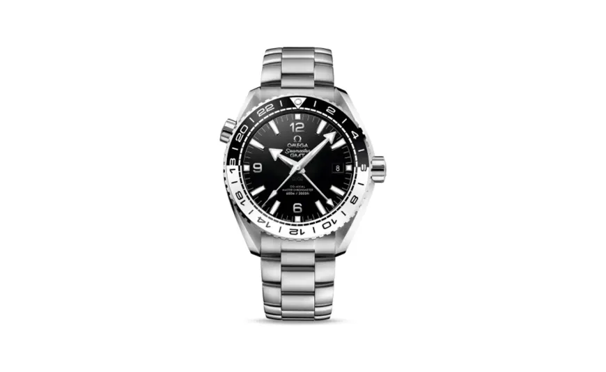 Omega Seamaster Planet Ocean 600M Co-Axial 43.5 Master Chronometer GMT Stainless Steel / Black White / Bracelet
