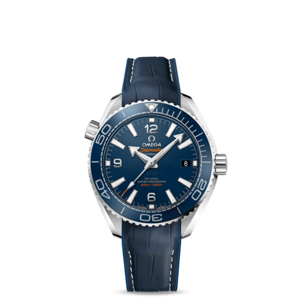 Omega Seamaster Planet Ocean 600M Co-Axial 39.5 Master Chronometer Stainless Steel / Blue / Alligator