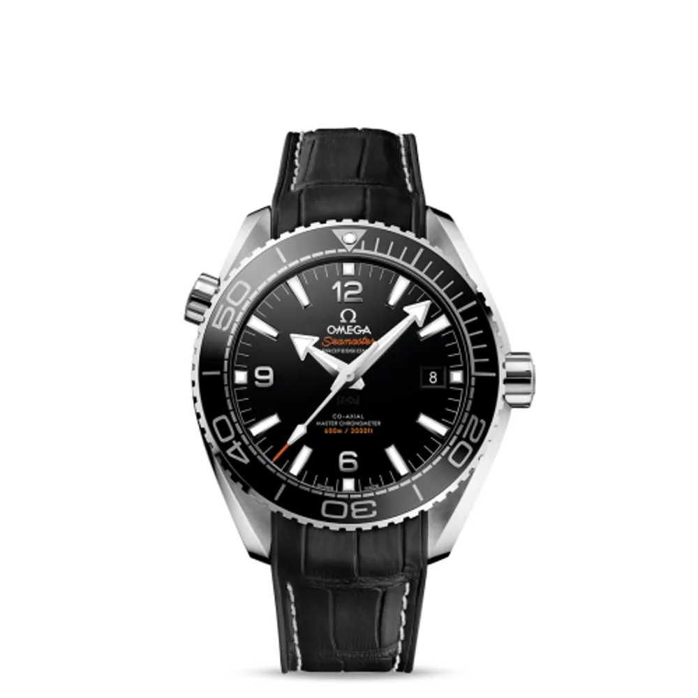 Omega Seamaster Planet Ocean 600M Co-Axial 43.5 Master Chronometer Stainless Steel / Black / Alligator