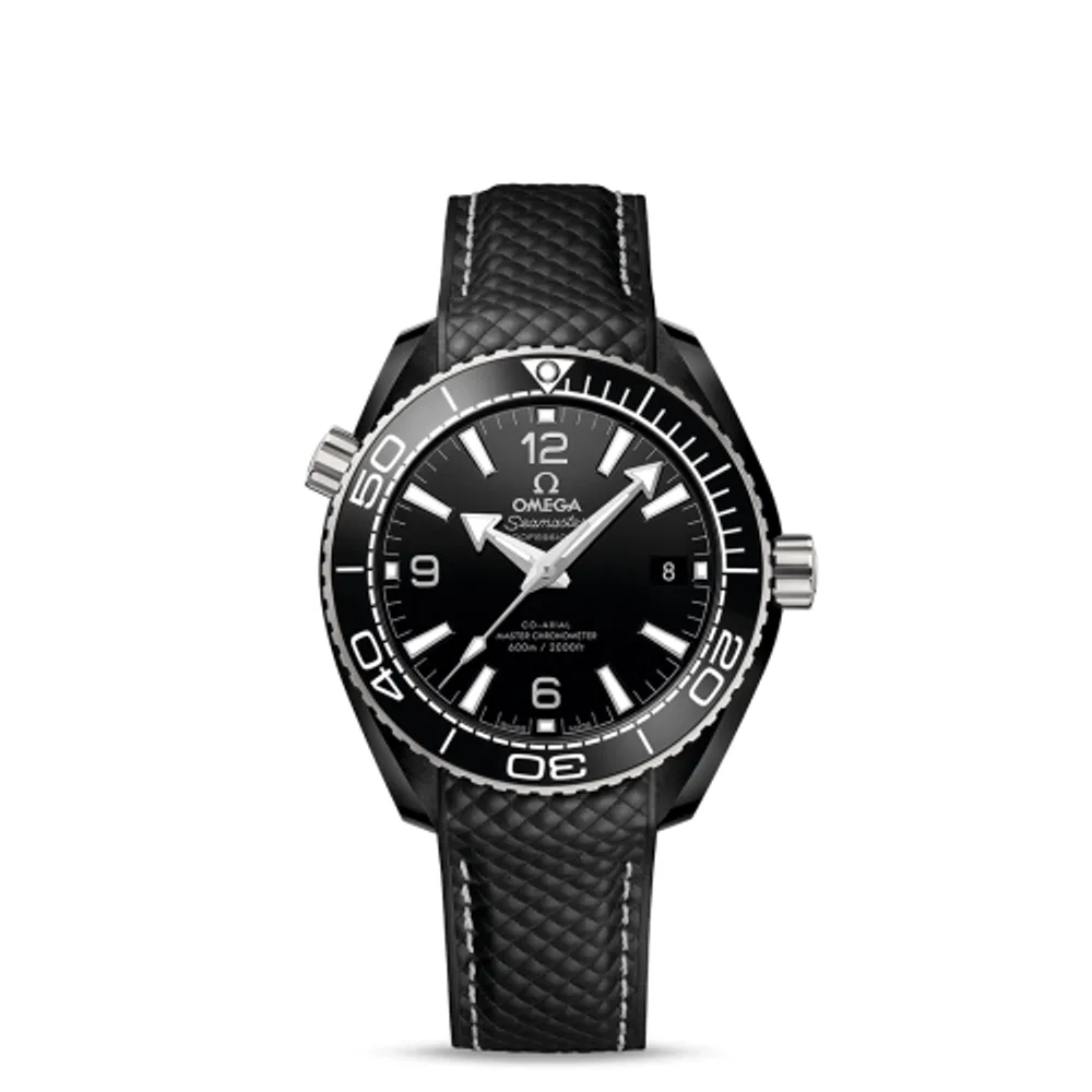 Omega Seamaster Planet Ocean 600M Co-Axial 39.5 Master Chronometer Deep Black / Black / Strap