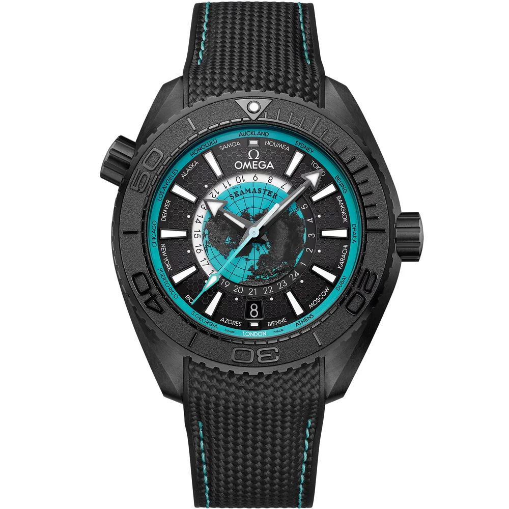 Omega Seamaster Planet Ocean 600M 45.5 mm, black ceramic on rubber strap