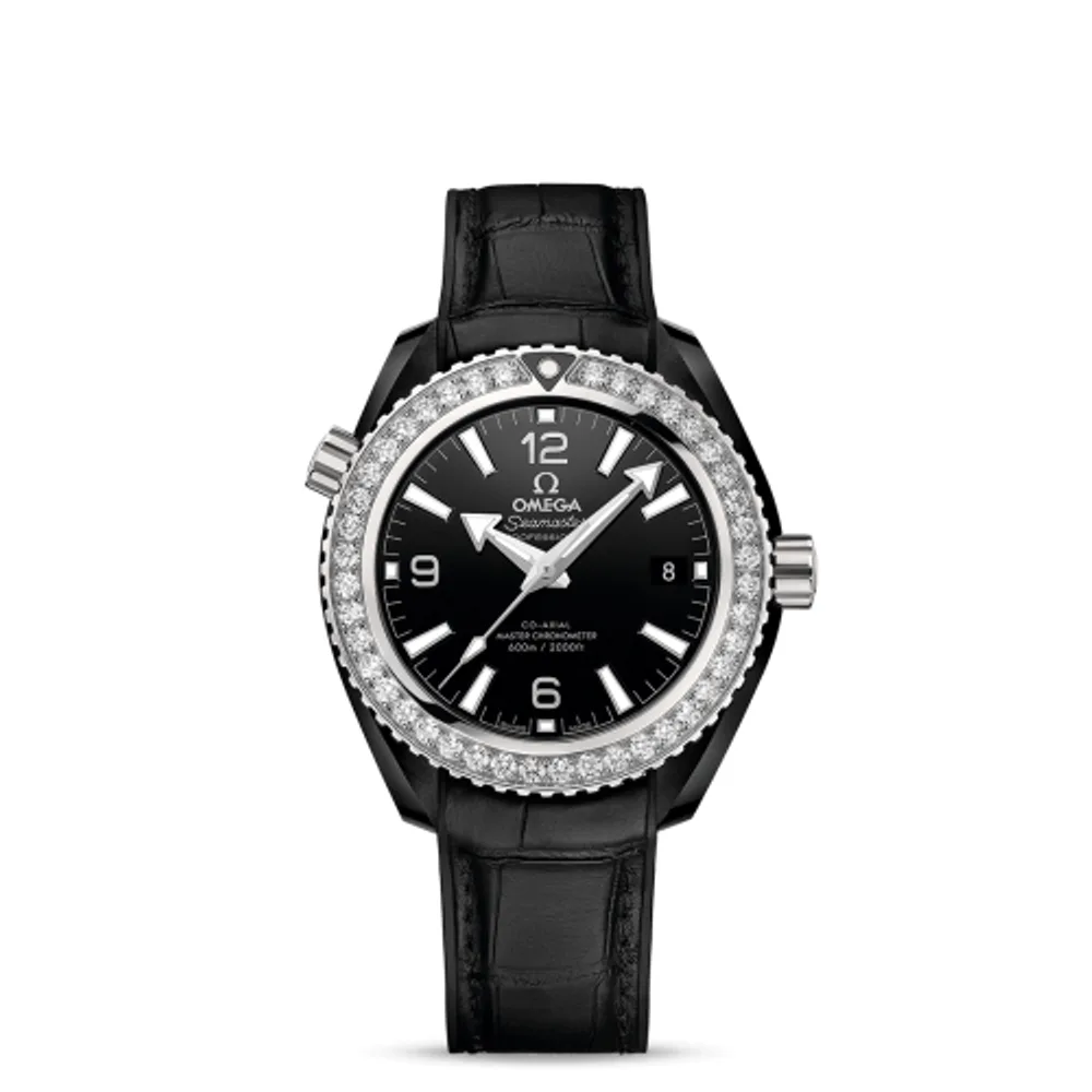 Omega Seamaster Planet Ocean 600M Co-Axial 39.5 Master Chronometer Deep Black / Black / Strap