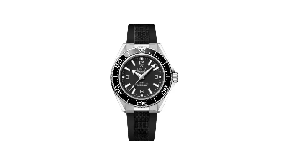 Omega Seamaster Planet Ocean 600M 42 mm, steel on rubber strap