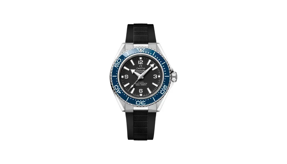 Omega Seamaster Planet Ocean 600M 42 mm, steel on rubber strap