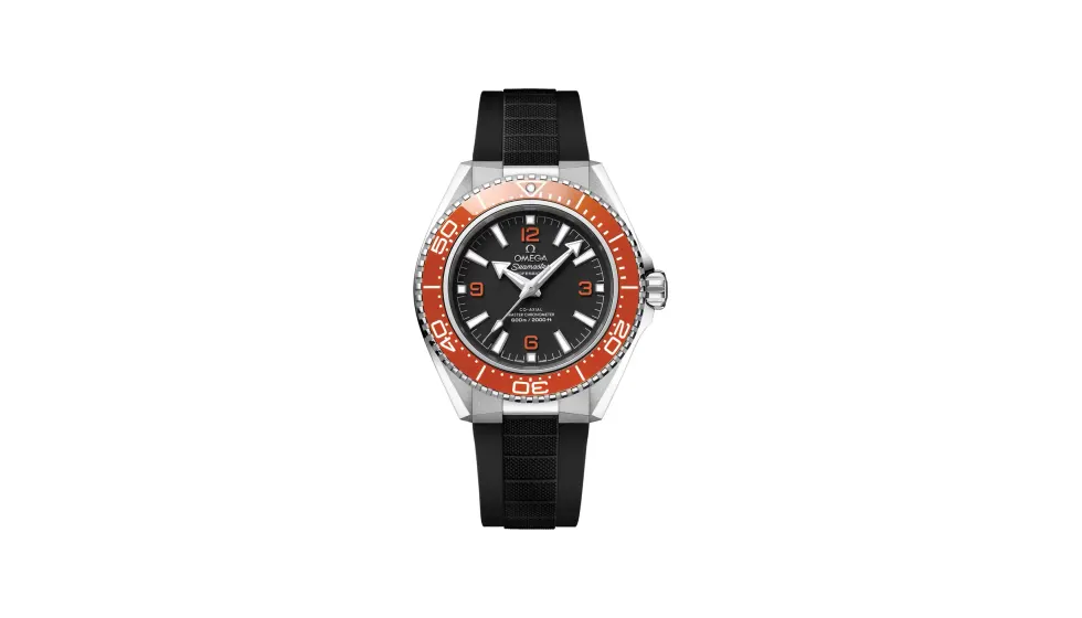 Omega Seamaster Planet Ocean 600M 42 mm, steel on rubber strap
