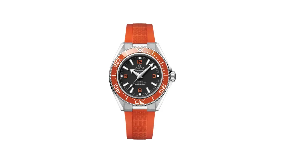 Omega Seamaster Planet Ocean 600M 42 mm, steel on rubber strap