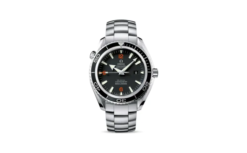 Omega Seamaster Planet Ocean 600M Co-Axial 45.5 Stainless Steel / Orange Numerals / Bracelet