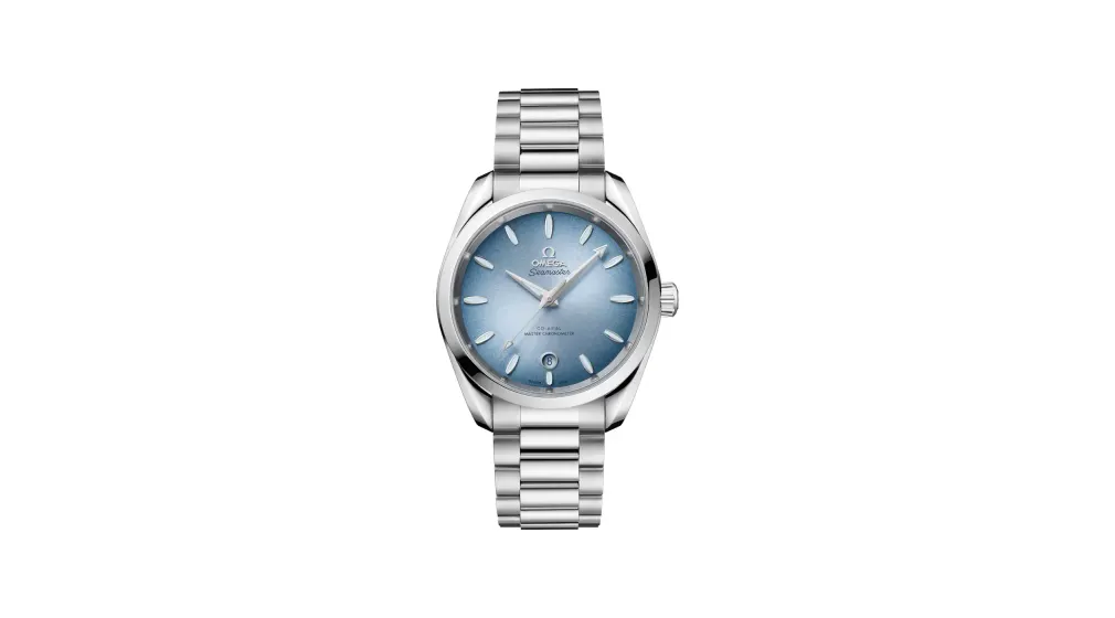 Omega Summer Blue Seamaster Aqua Terra 150M 38 mm, steel on steel