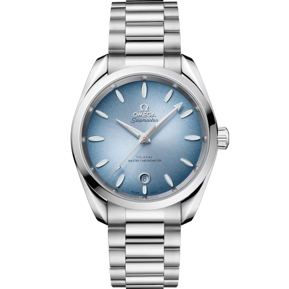 Omega Summer Blue Seamaster Aqua Terra 150M 38 mm, steel on steel