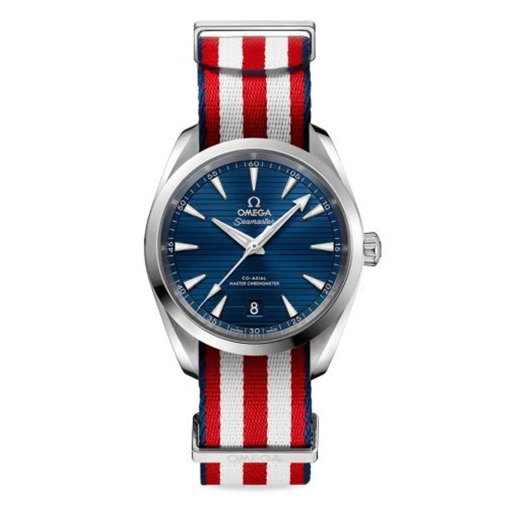 Omega Seamaster Aqua Terra 150M Master Chronometer 38 Stainless Steel / Blue / NATO / US Paralympic