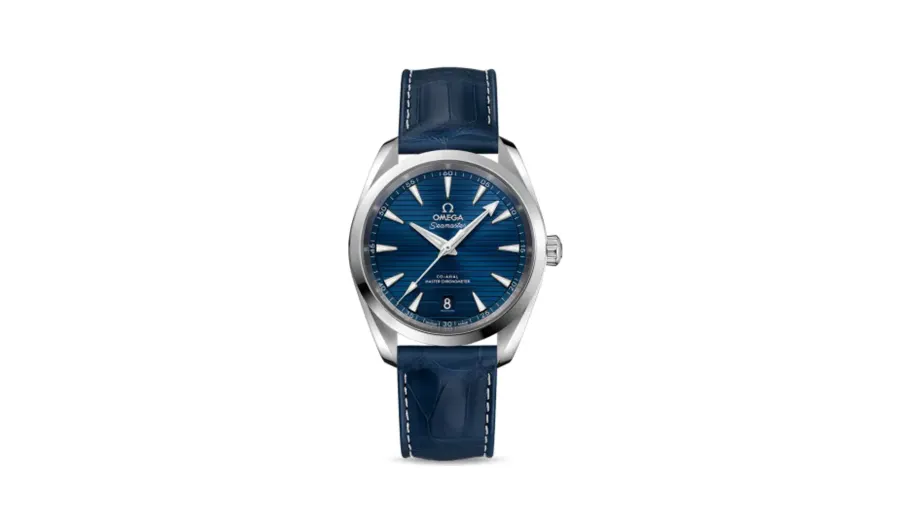 Omega Seamaster Aqua Terra 150M Master Chronometer 38 Stainless Steel / Blue / Alligator