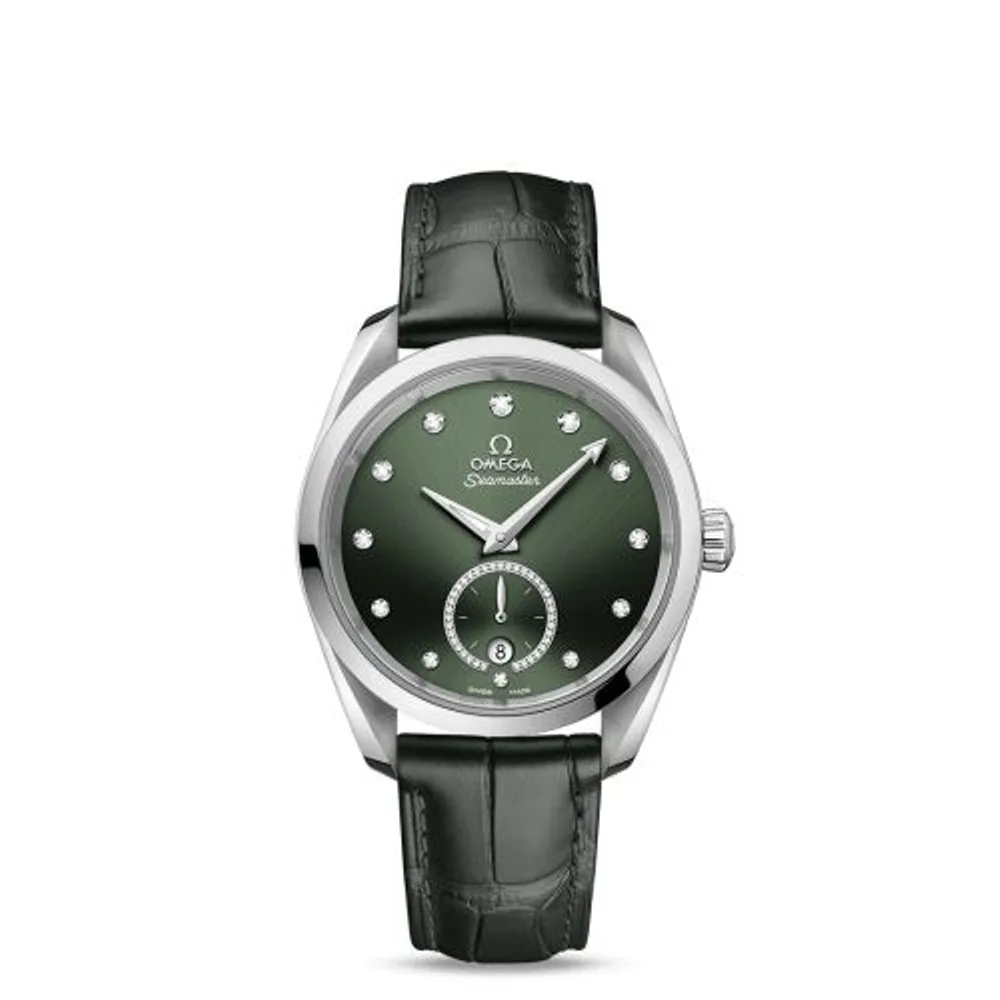 Omega Seamaster Aqua Terra 150M Master Chronometer Small Seconds 38 Stainless Steel / Green - Diamond / Alligator