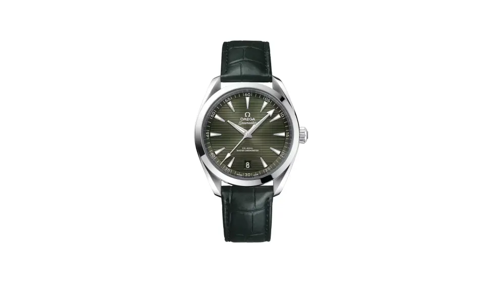 Omega Seamaster Aqua Terra 150M 41 mm, steel on leather strap