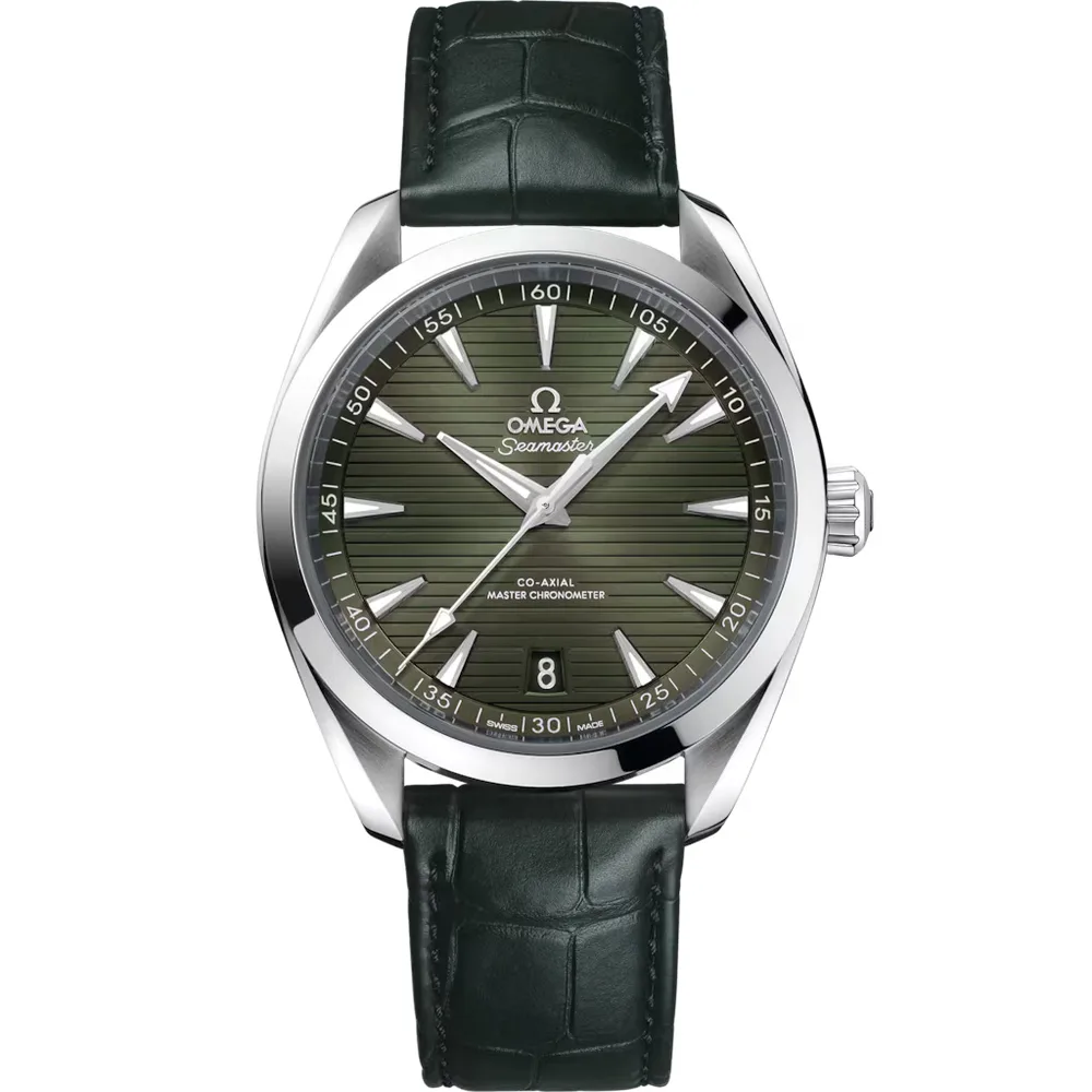 Omega Seamaster Aqua Terra 150M 41 mm, steel on leather strap