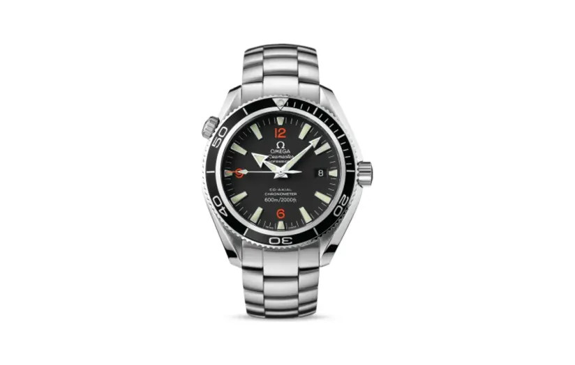 Omega Seamaster Planet Ocean 600M Co-Axial 42 Stainless Steel / Orange Numerals / Bracelet