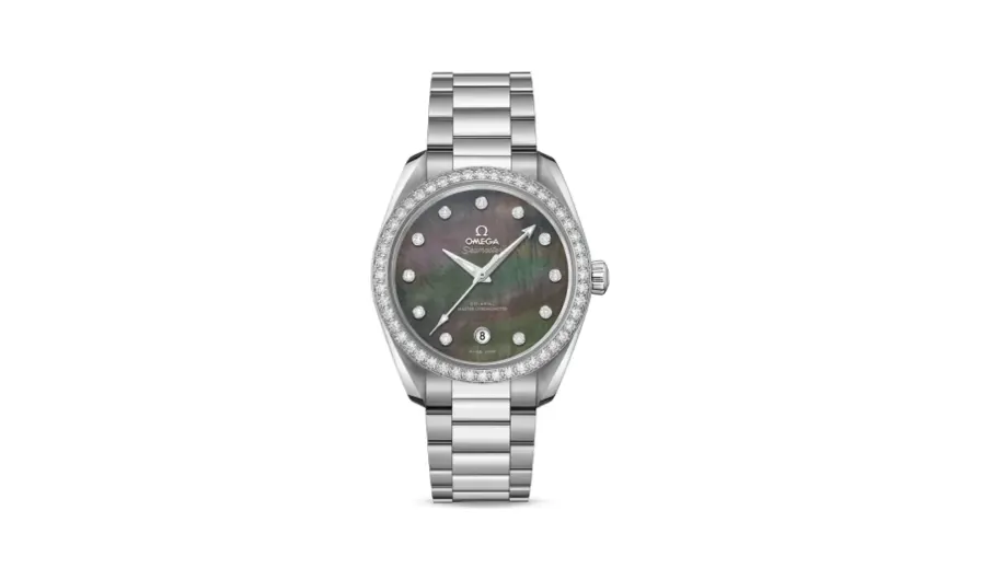 Omega Seamaster Aqua Terra 150M Master Chronometer 38 Stainless Steel / Diamond / Grey MOP / Bracelet