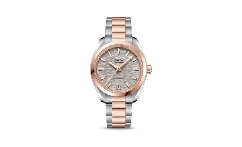 Omega Seamaster Aqua Terra 150M Master Chronometer 34 Stainless Steel / Sedna Gold / Grey-Waves / Bracelet
