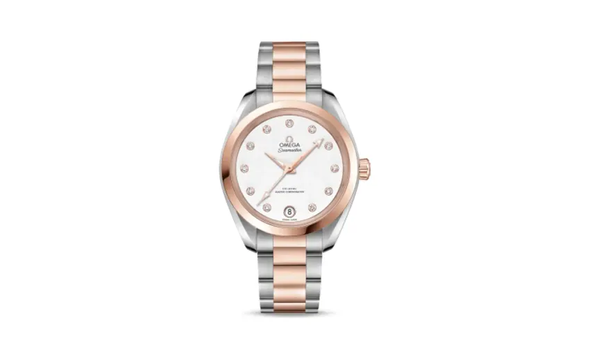 Omega Seamaster Aqua Terra 150M Master Chronometer 34 Stainless Steel / Sedna Gold / Silver / Bracelet