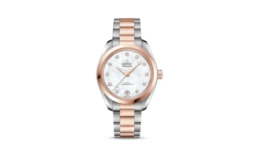 Omega Seamaster Aqua Terra 150M Master Chronometer 34 Stainless Steel / Sedna Gold / MOP / Bracelet