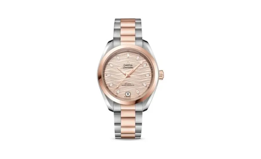 Omega Seamaster Aqua Terra 150M Master Chronometer 34 Stainless Steel / Sedna Gold / Grey - Diamond / Bracelet