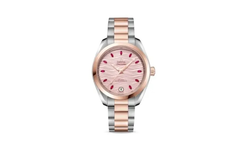 Omega Seamaster Aqua Terra 150M Master Chronometer 34 Stainless Steel / Sedna Gold / Pink - Ruby / Bracelet
