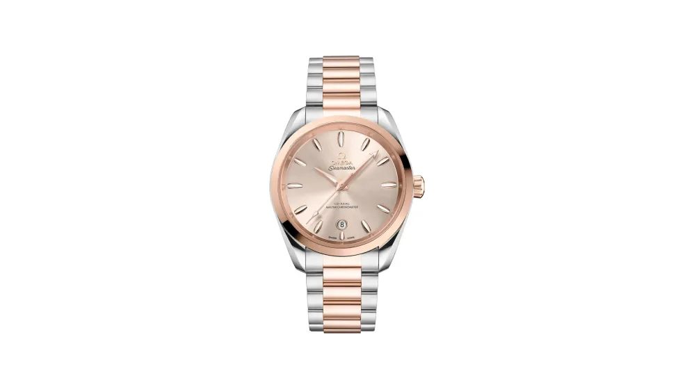 Omega Seamaster Aqua Terra Shades 38 mm, steel ‑ Sedna™ gold on steel ‑ Sedna™ gold