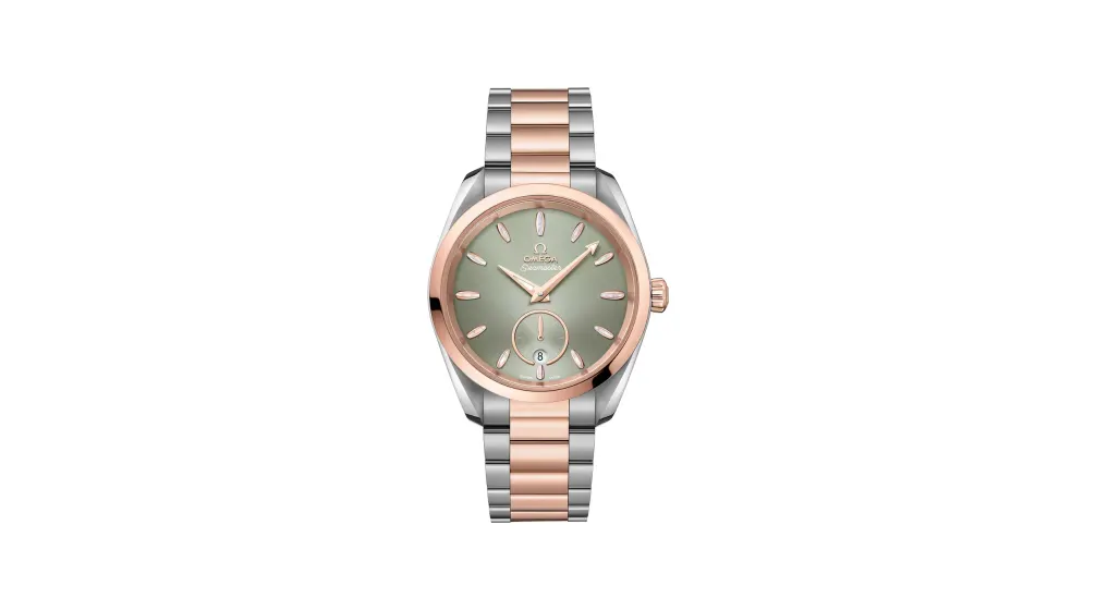 Omega Seamaster Aqua Terra 150M 38 mm, steel ‑ Sedna™ gold on steel ‑ Sedna™ gold